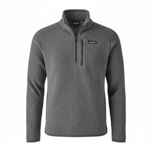 Patagonia Charcoal Knit Quarter-Zip Sweater